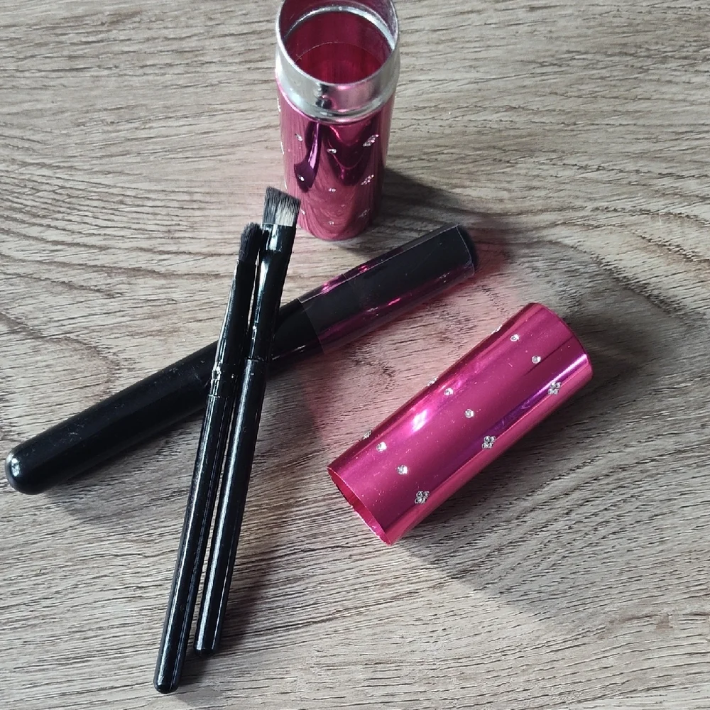 3 For $10🆕4pc Pink Bling Makeup Case Nwt
